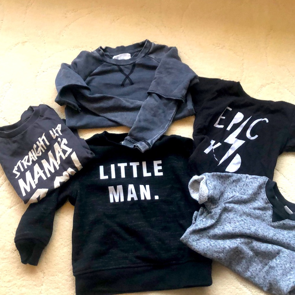 Trendy monochrome baby/toddler boy outfits